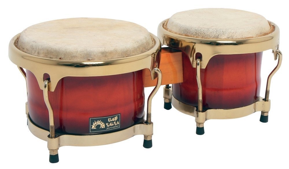 GEWA Club Salsa bongotrummor 7,5" och 8,5", sunburst, förkromad hardware