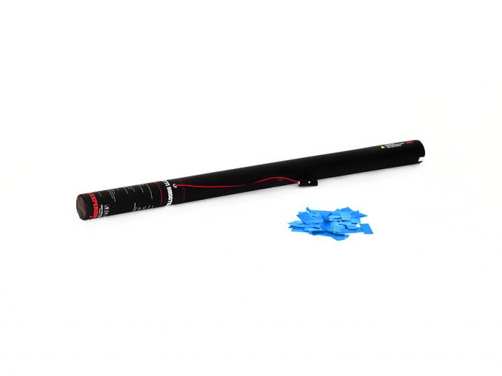 TCM FX Elektrisk konfettikanon 80 cm, ljusblå
