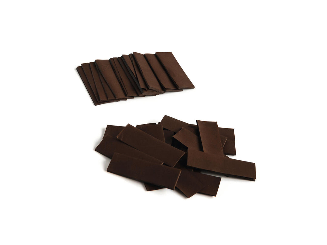 TCM FX Slowfall-konfetti rektangulär 55x18 mm, brun, 1 kg