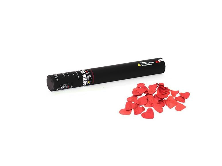 TCM FX Handheld Confetti Cannon 50cm, röda hjärtan