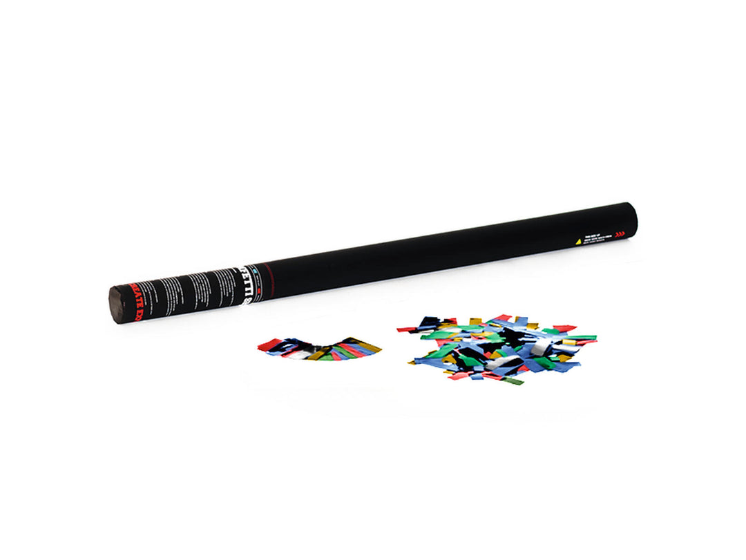 TCM FX Handhållen Konfettikanon 80cm, multifärgad metallisk