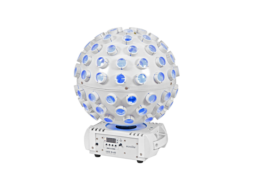 EUROLITE Set 2x Stage Stand 100cm + 2x LED B-40 Beam Effect vit