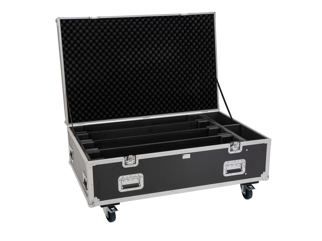 EUROLITE Set 4x LED BAR-8 SWING QCL bar + Flightcase med hjul
