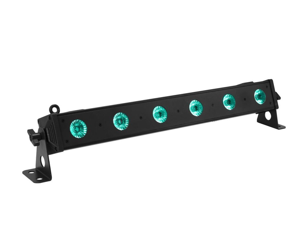 EUROLITE Set 2x LED BAR-6 QCL RGB+UV Bar + mjukväska