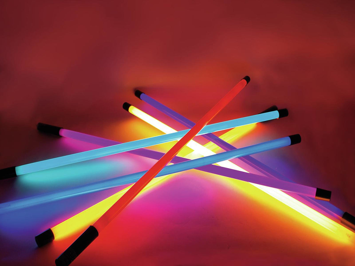 Färgat neonrör 134 cm, gult