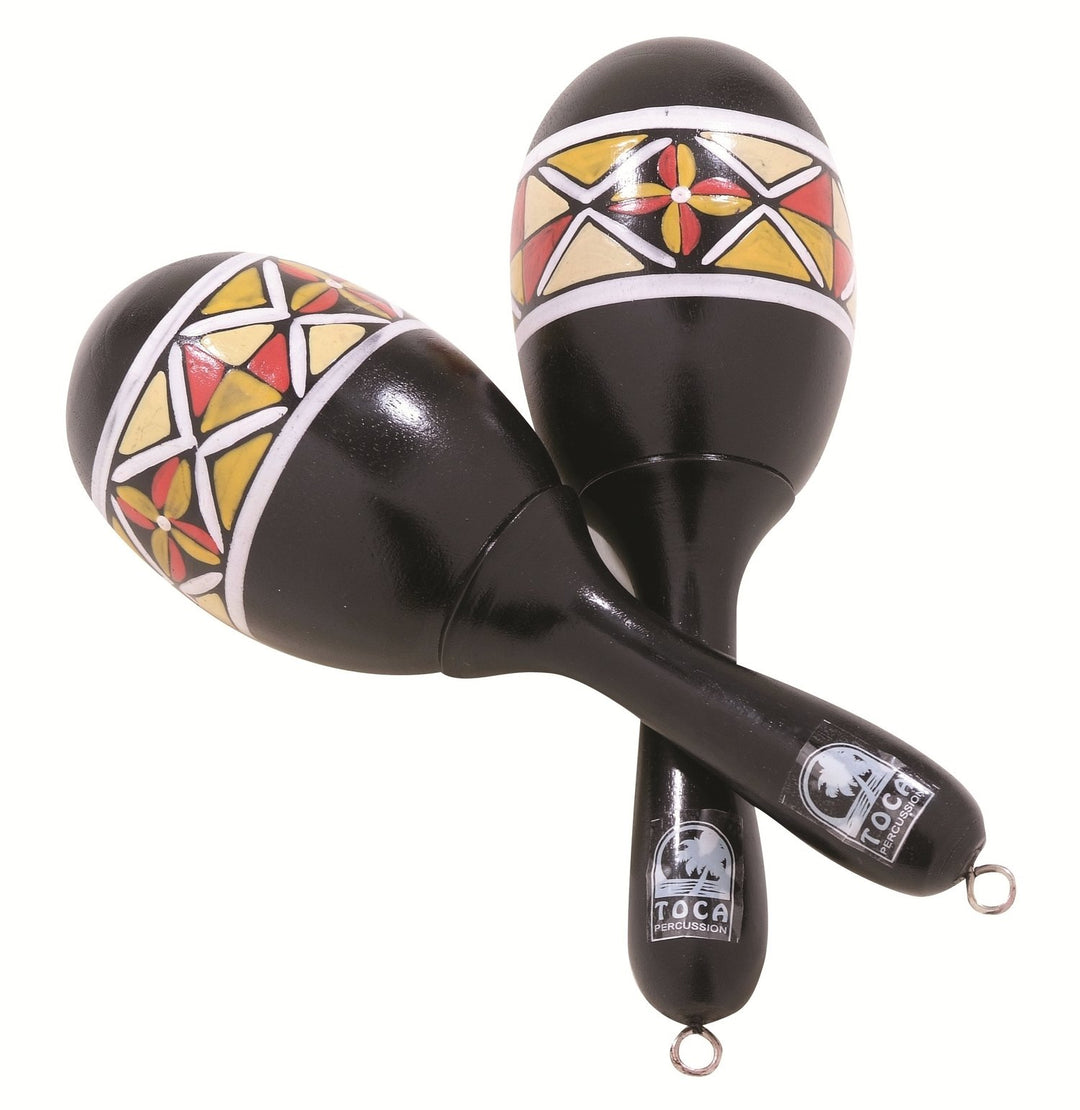 Toca shaker maracas i målat trä (T3132)