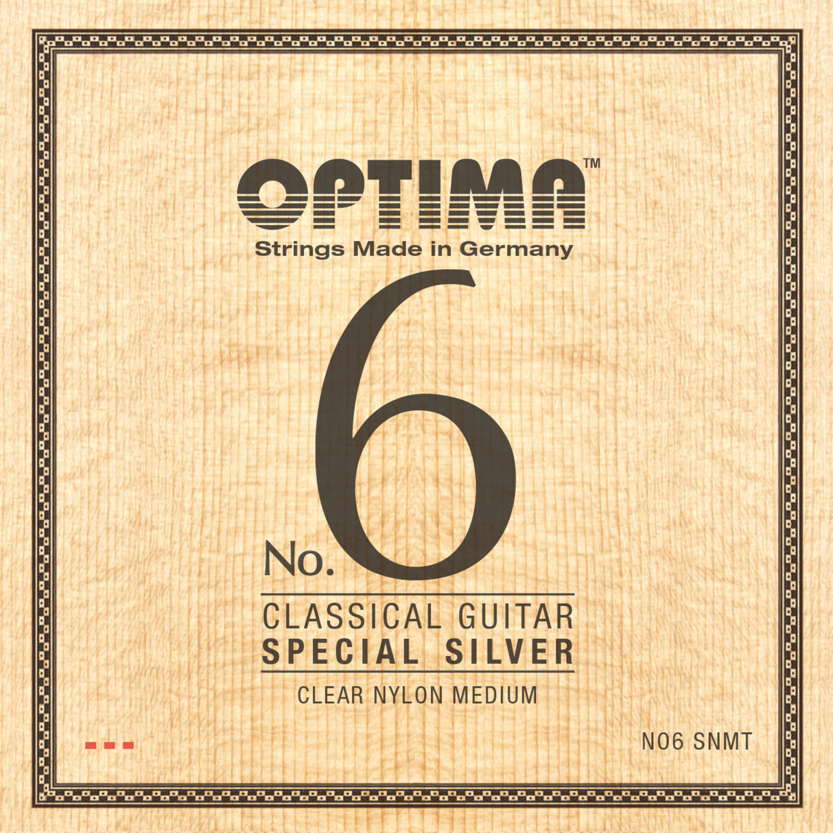 Optima Strängar för klassisk gitarr No. 6 Special Silver - Set Nylon medium (NO6.SNMT)