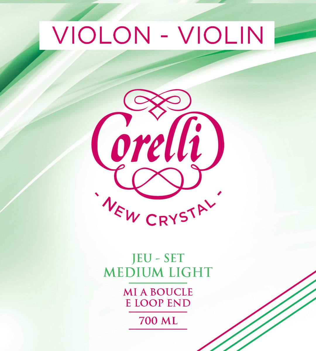 Corelli Fioler strängar New Crystal - Forte (703F)