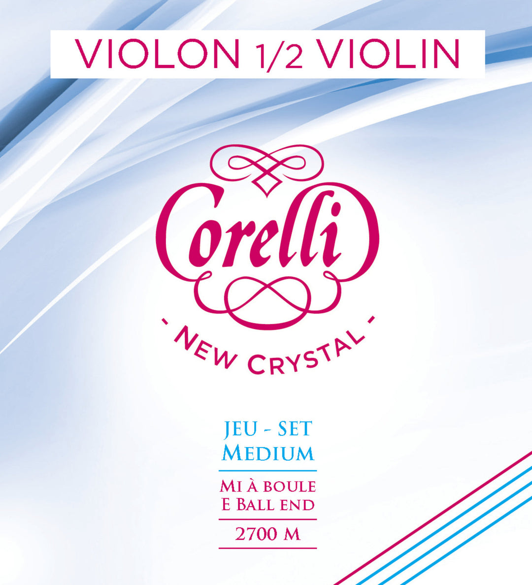 Corelli Fiolersträngar New Crystal - 1/2-set (2700M)