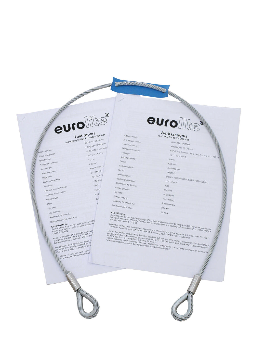 EUROLITE Safety Bond AG-35FB 6x1000mm upp till 35kg
