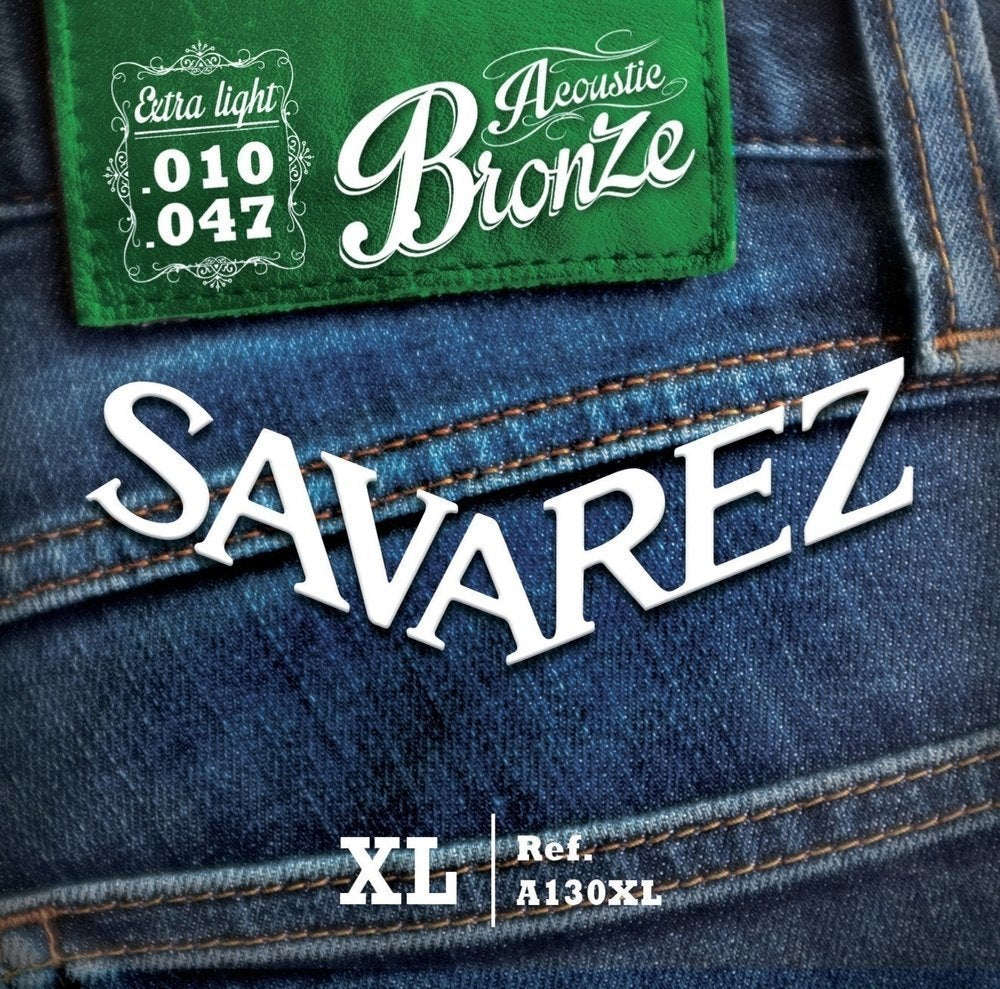 Savarez A130XL Bronze westerngitarrsträngar, extra light .010 till .047