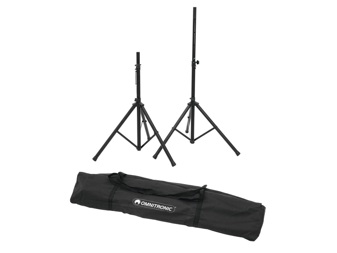 EUROLITE Set AKKU 2x Flat light 3 bk + Bar-6 + stativ