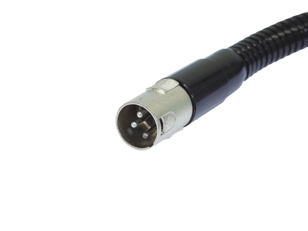 OMNITRONIC svanhals svart XLR/XLR, 47 cm