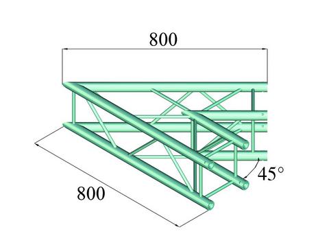 Alutruss DECOLOCK DQ4-PAC19 2-way Corner (45¡)