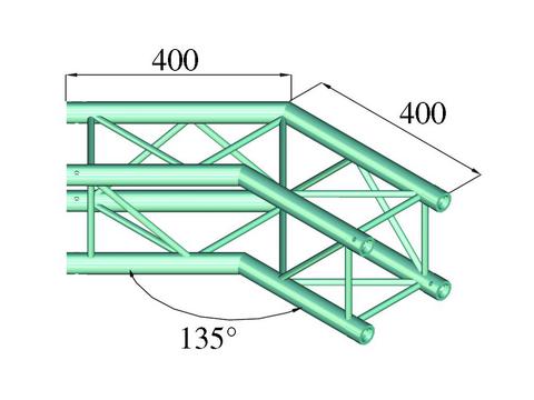 Alutruss DECOLOCK DQ4-PAC23 2-way Corner (135¡)
