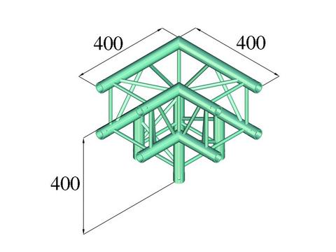 Alutruss DECOLOCK DQ4-PAL30 3-way Corner (90¡)