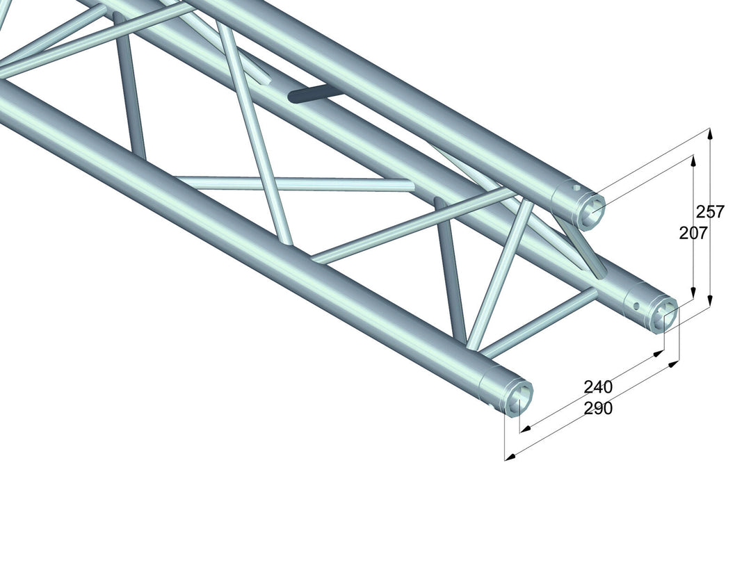 ALUTRUSS TRILOCK 6082-5000 3-vägs tvärbalk