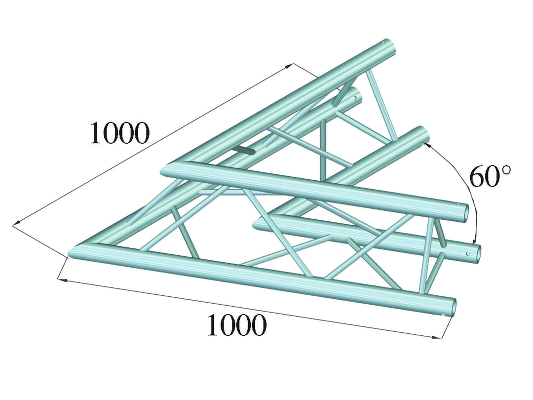 ALUTRUSS TRILOCK 6082AC-20 2-vägs hörn 60°