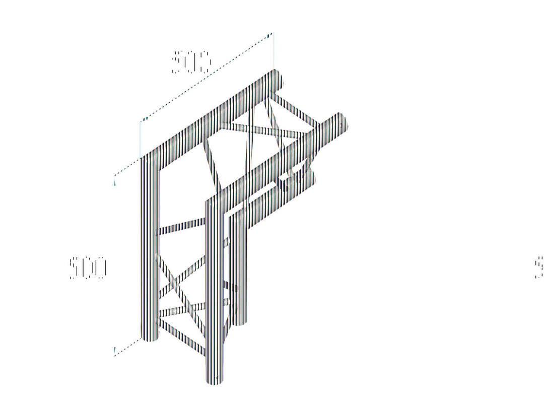 ALUTRUSS TRILOCK 6082AC-25 2-vägs hörn 90° \/