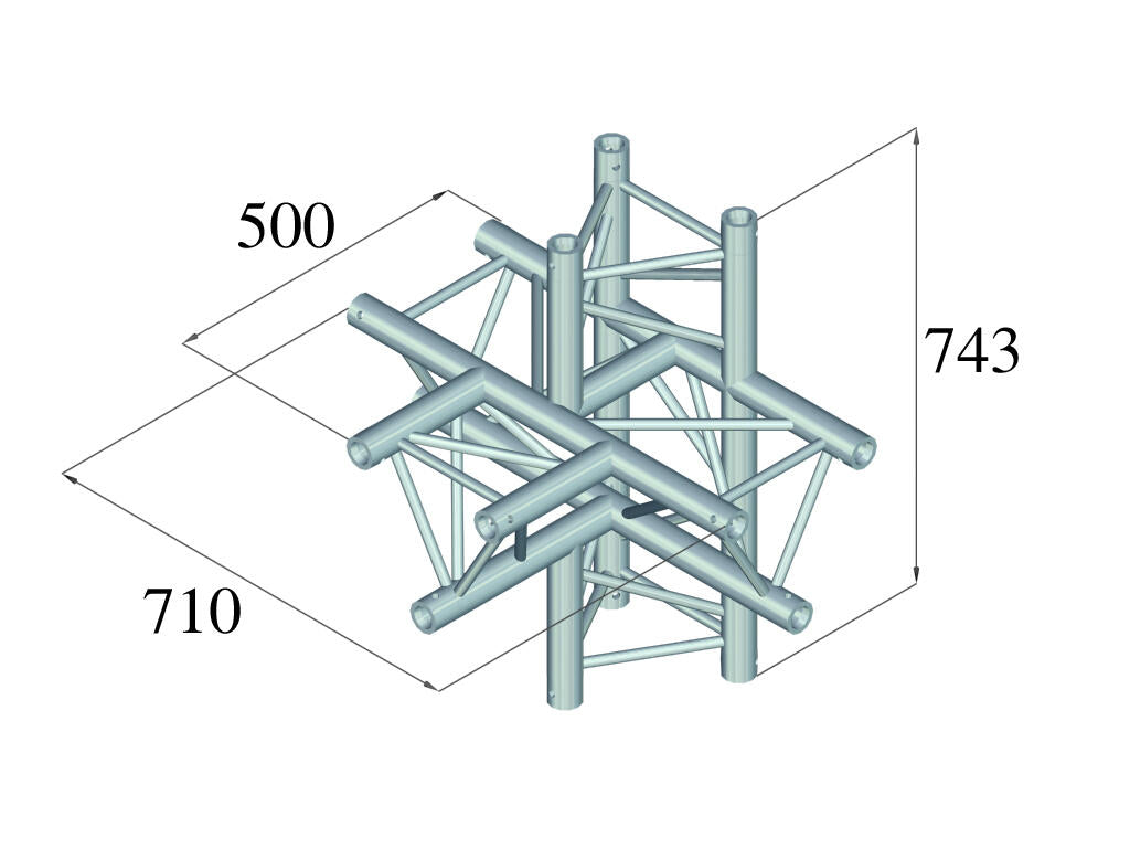 ALUTRUSS TRILOCK 6082AT-51 5-vägs del \/