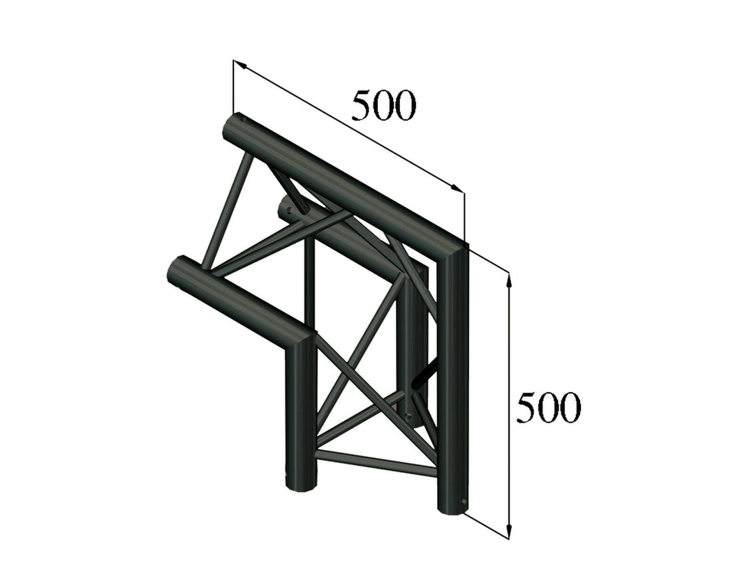 ALUTRUSS TRILOCK S-PAC 24 2-way Corner 90°/\ svart
