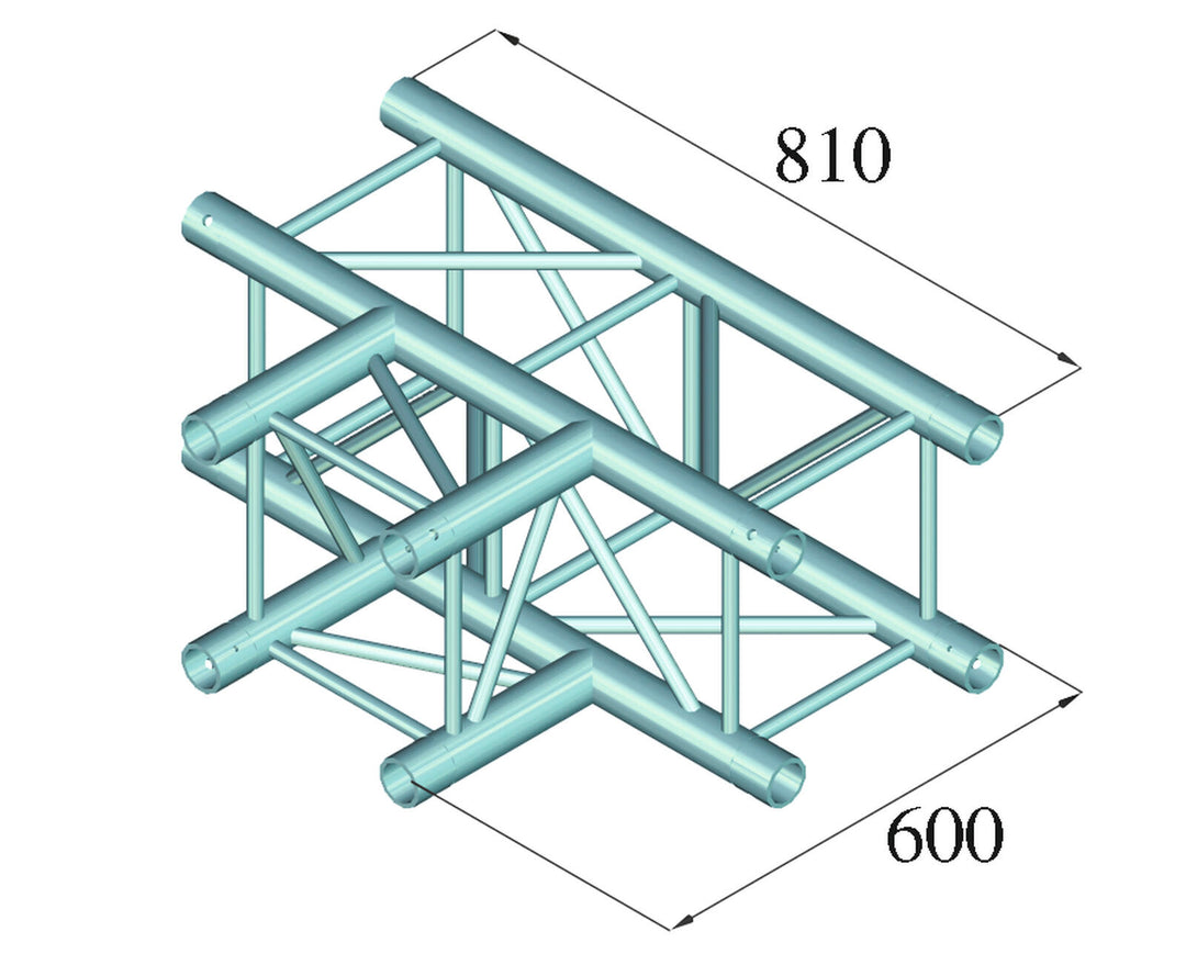 ALUTRUSS QUADLOCK TQ390-QQT35 3-vägs T-stycke