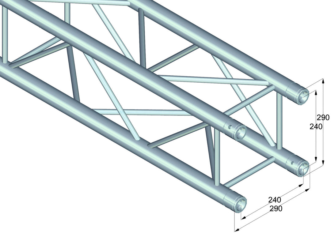 ALUTRUSS QUADLOCK QL-ET34-4000 4-vägs tvärbalk