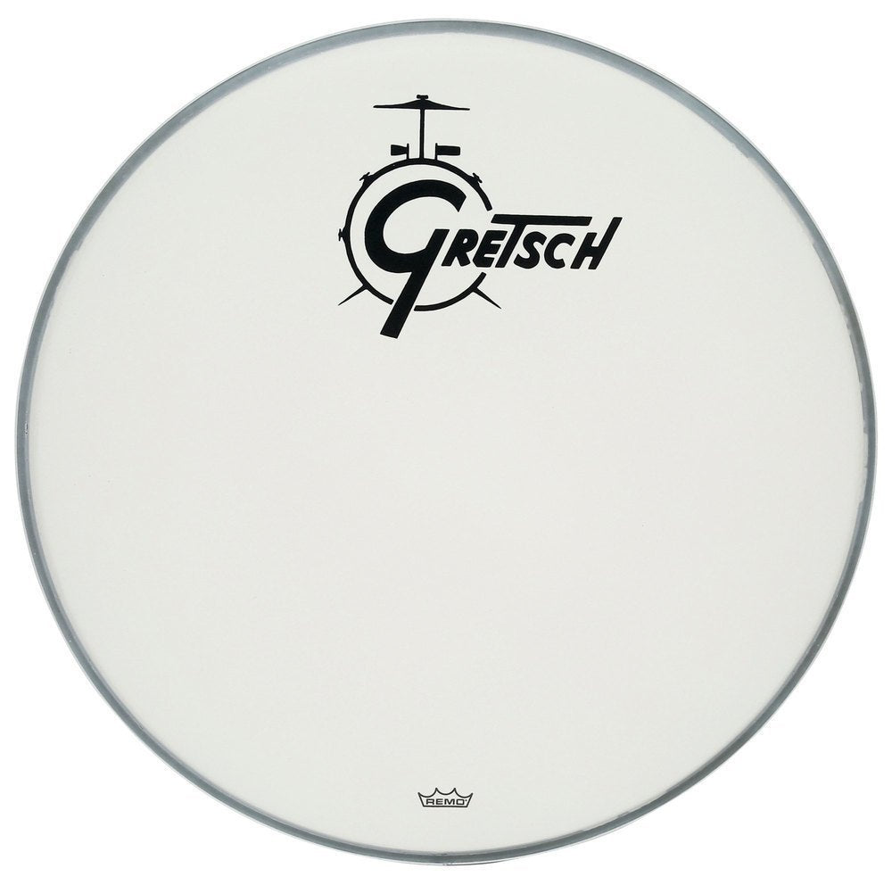 Gretsch Ambassador Coated 20" bastrumskinn, svart logotyp i mitten