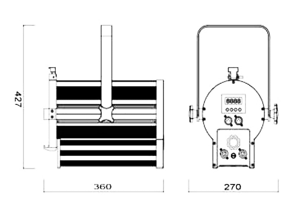Atomic Pro Theatre Spot Scala 200COB 3200K
