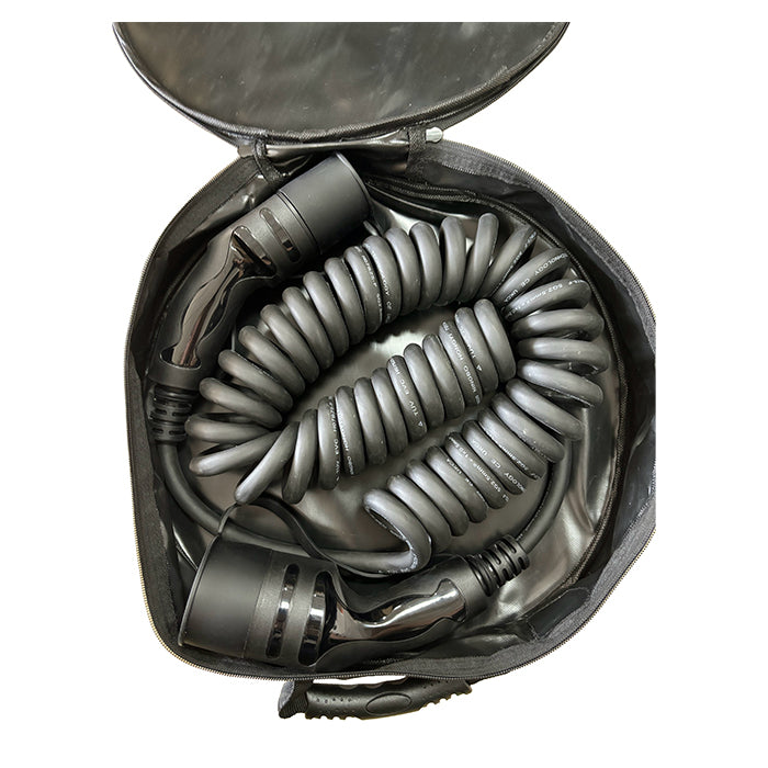 Spiralladdningskabel Typ 2 16A 3-fas 5 meter