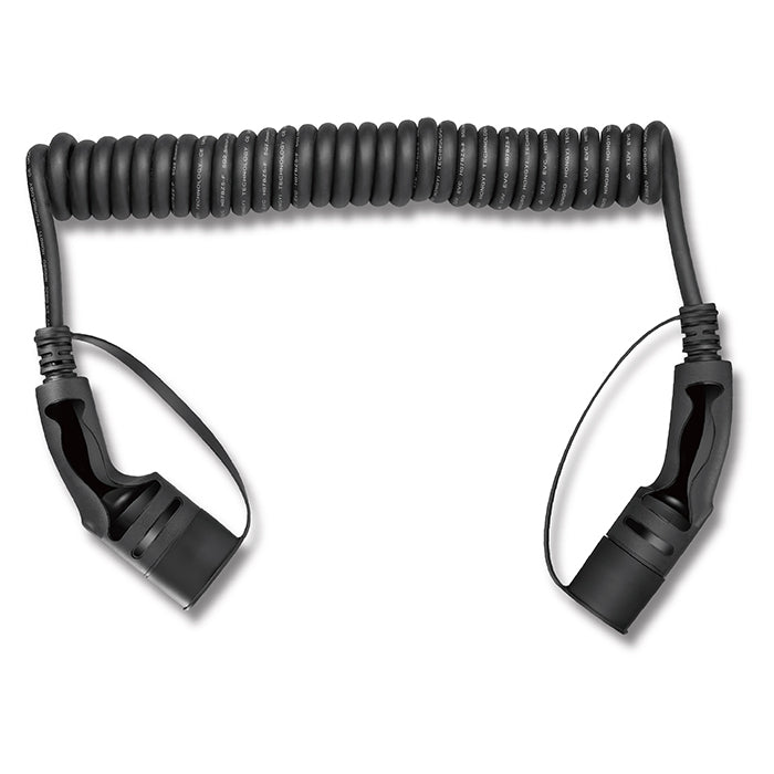 Spiralladdkabel Typ-2 32A 3-fas 5 Meter