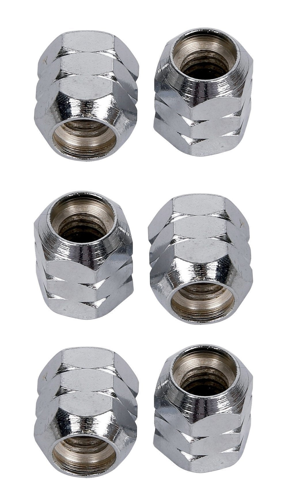 LP952 Super Nuts 5/16" muttrar, krom, 6 st.