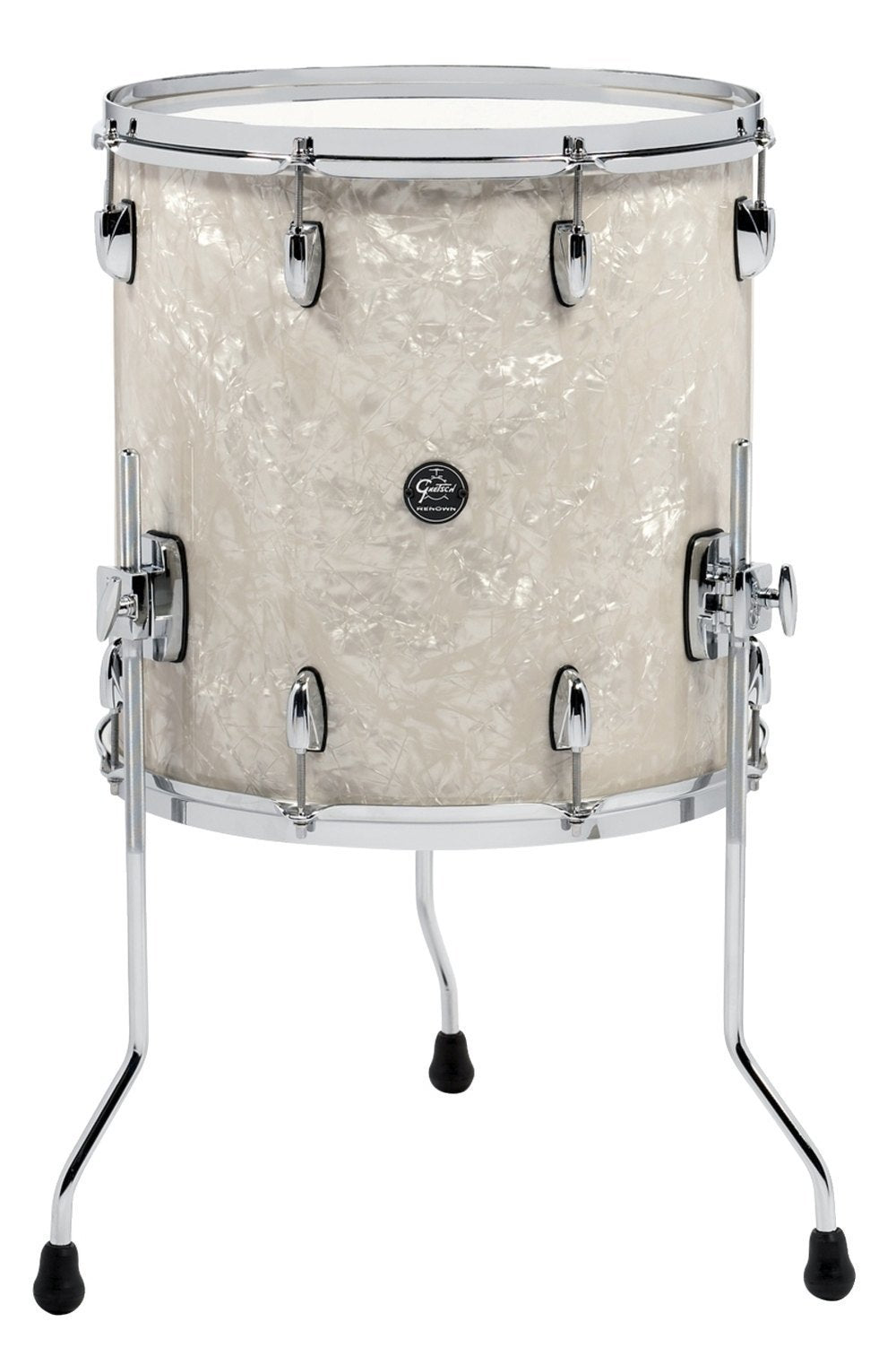 Gretsch Renown Maple golvtom 16" x 16", Vintage Pearl
