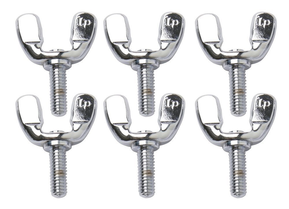LP375B vingmutter 5/16" x 22 mm, smidd, krom, 6 st.