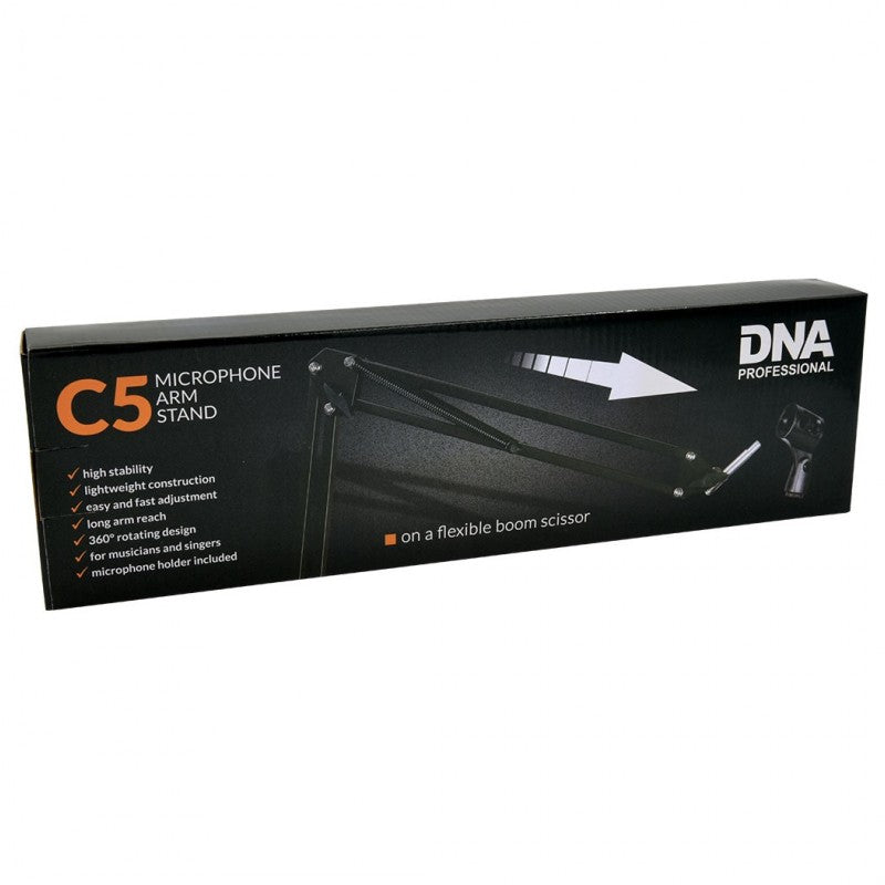 DNA C5 bords mikrofonstativ med bomarm