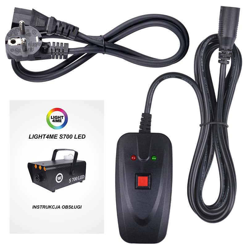 LIGHT4ME S 700W LED rökgenerator effektgenerator fjärrkontroll