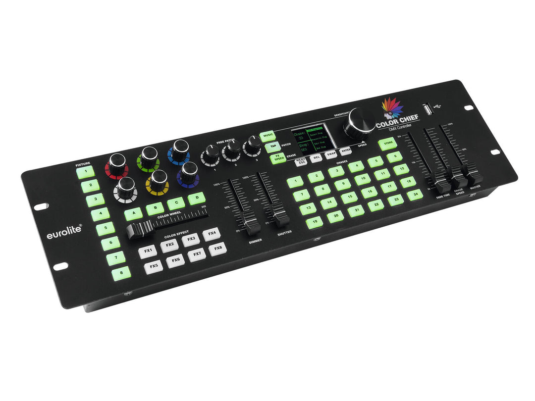 EUROLITE Set DMX LED Color Chief + Case