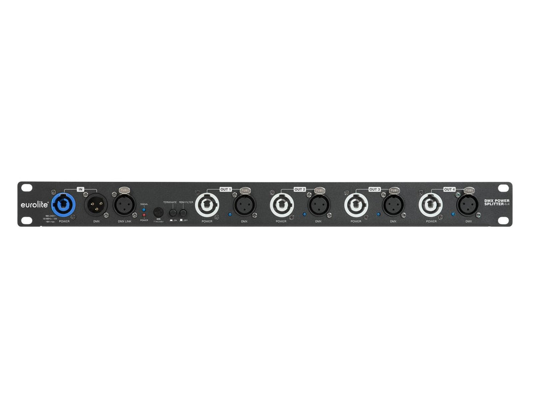 EUROLITE DMX-strömdelare 4x4 3-polig XLR