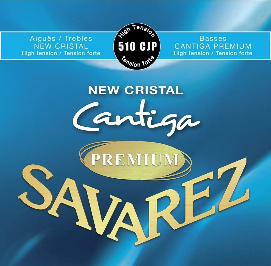 Savarez strängar för klassiska Gitarrer New Cristal Cantiga Premium - Set, hög spänning (510CJP)