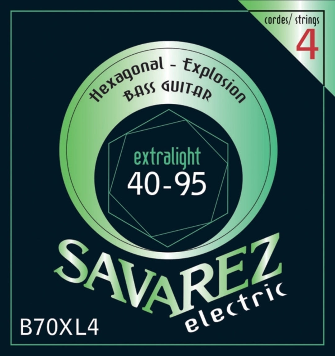 Savarez E-bassträngar Hexagonal Explosion - 4-str. extra lätt (B70XL4)