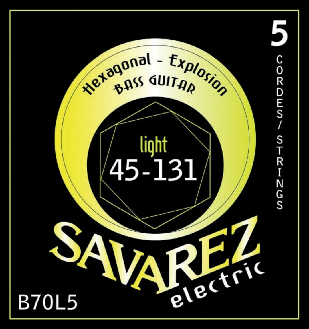 Savarez elbassträngar Hexagonal Explosion - 5-str. Light (B70L5)