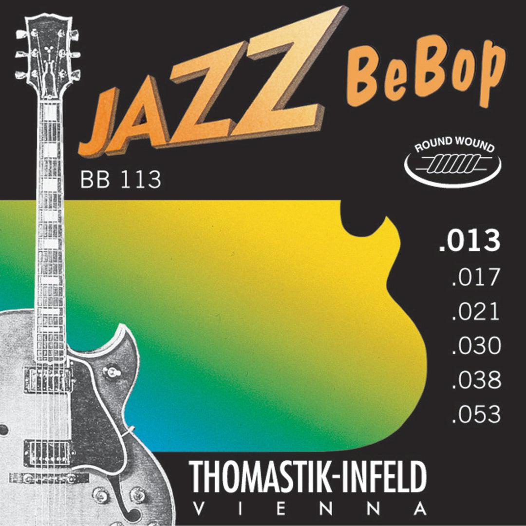 Thomastik-Infeld strängar för elgitarr Jazz BeBob-serien nickel round wound - set 013rw (BB113)
