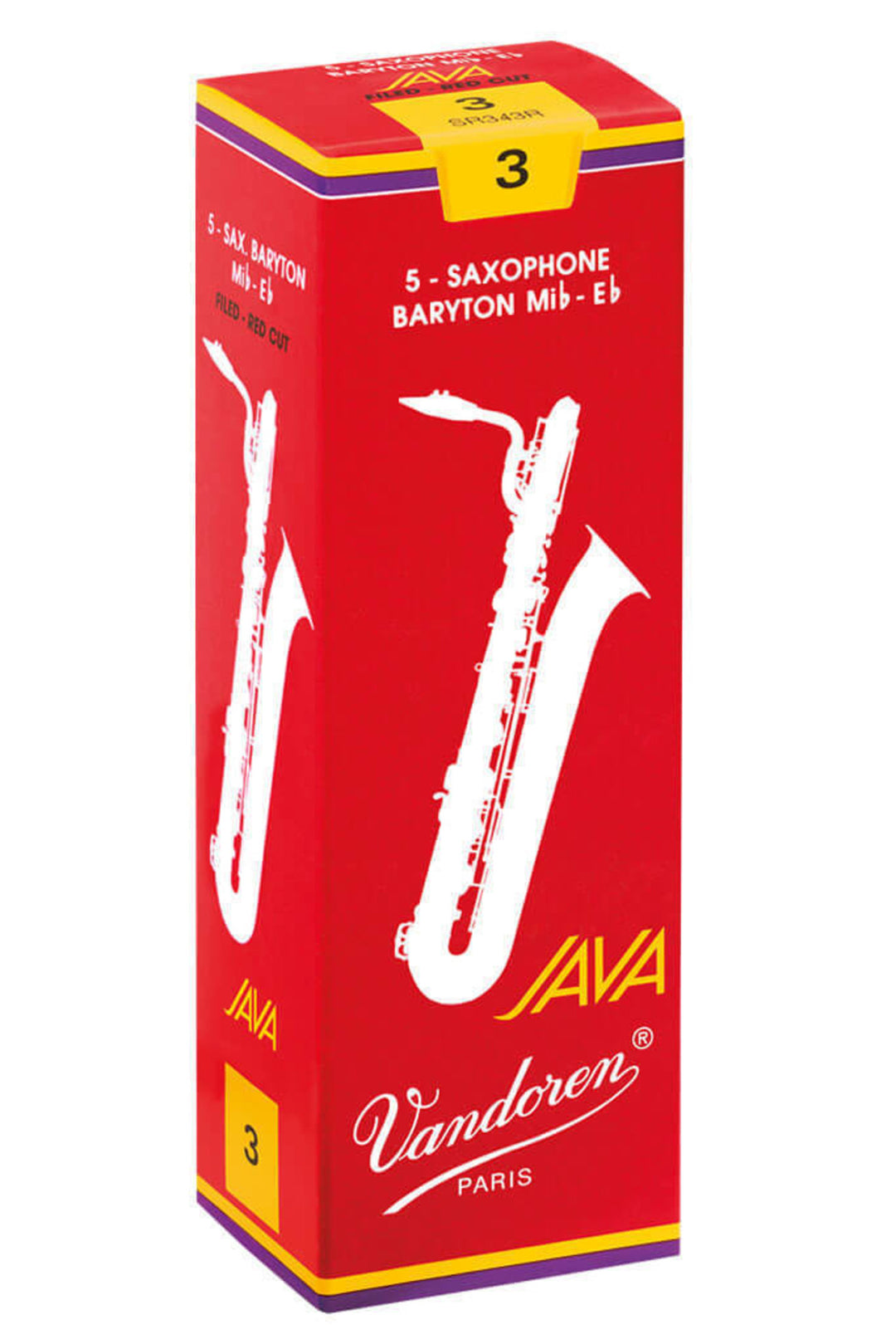 Vandoren Reeds Baritone Saxophone Java Filed Red - 2 1/2