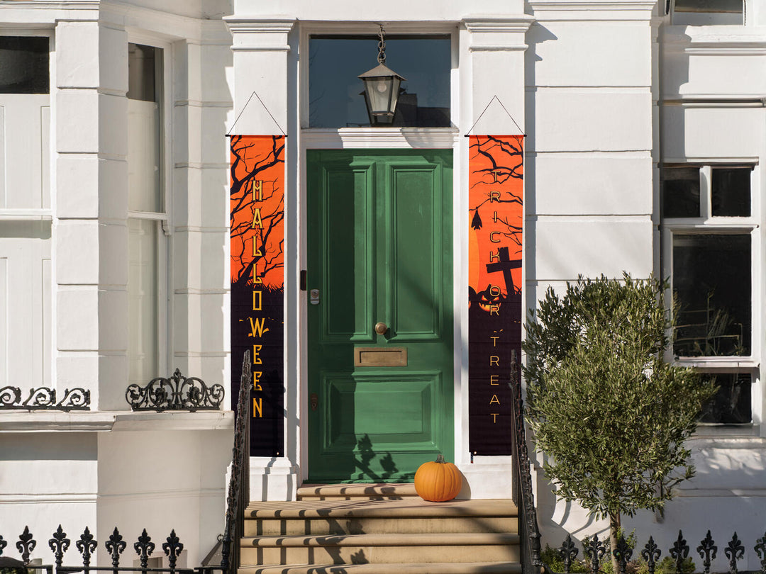 Halloween-banner Haunted House, 2 stk., 30x180 cm