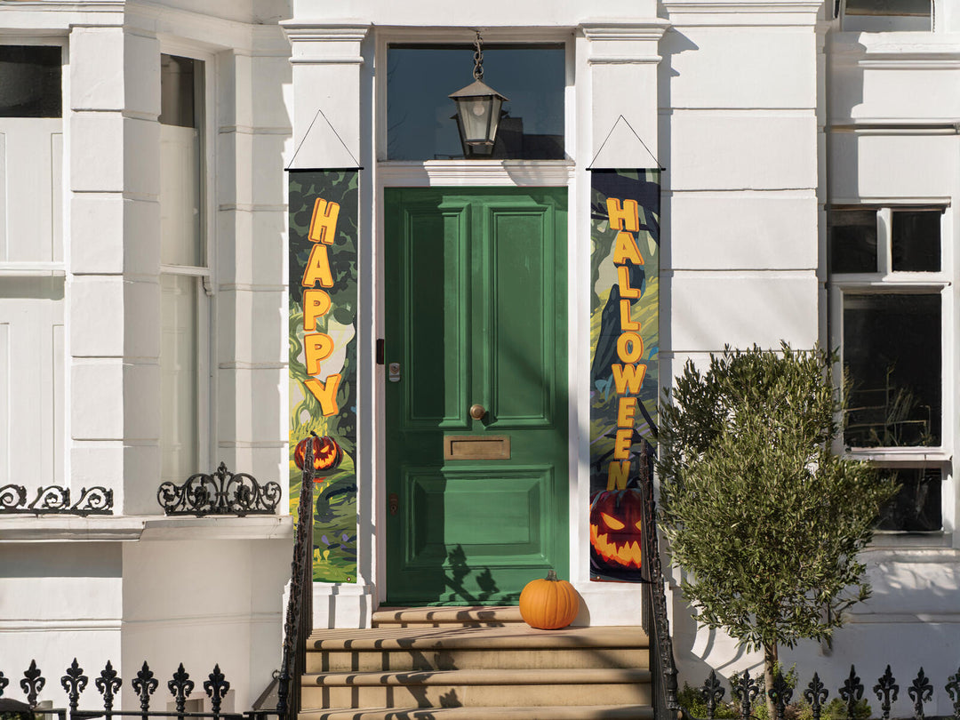Halloween-banner Haunted Forest, 2 stk., 30x180 cm