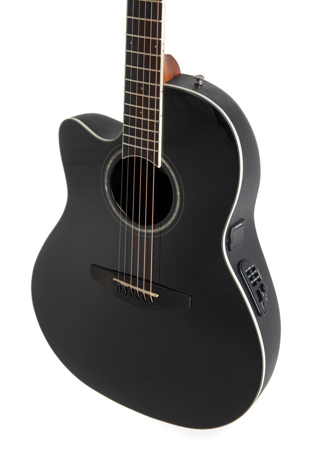 Ovation E-akustisk Gitarrer Celebrity CS Standard Mid Cutaway - Svart (CS24L-5G-G)