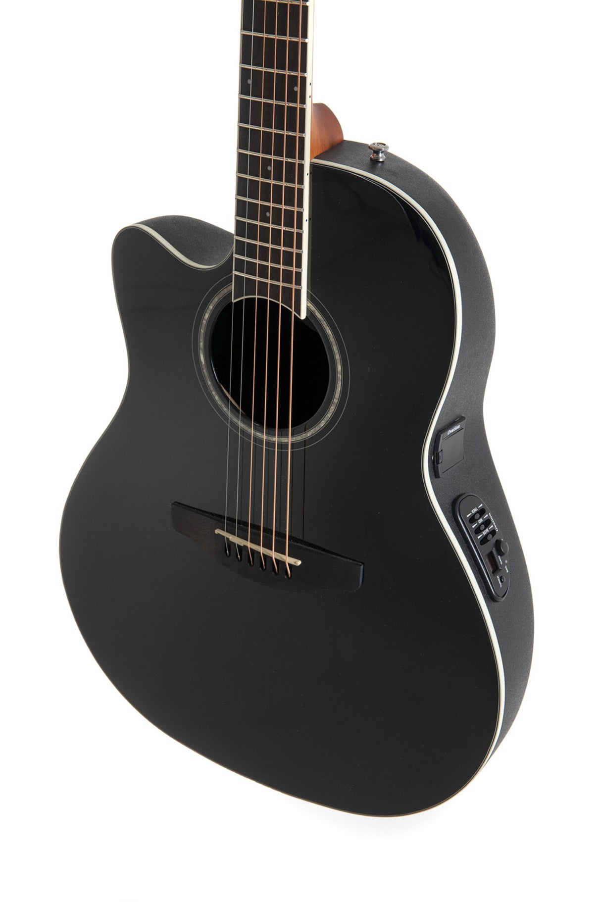 Ovation E-akustisk Gitarrer Celebrity CS Standard Mid Cutaway - Svart (CS24L-5G-G)