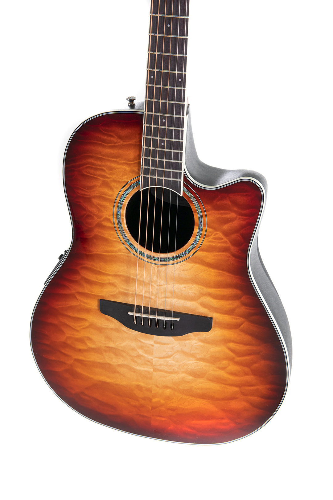 Ovation E-akustisk Gitarrer Celebrity Standard Plus Mid Cutaway - Cognac burst, blank (CS24X-7C-G)