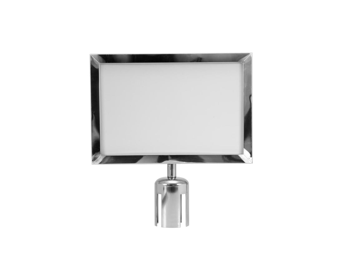 EUROLITE skylt för Eurolite-barriär 317x215 silver