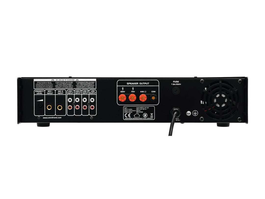 OMNITRONIC MP-120 PA-mixerförstärkare